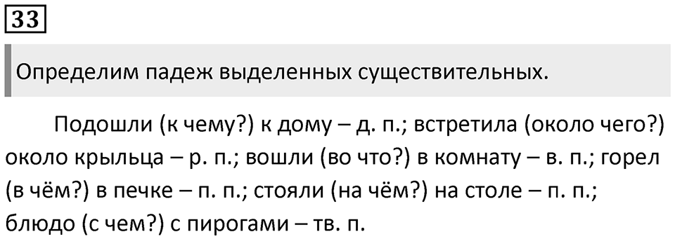 Упражнение №33 — решение 1
