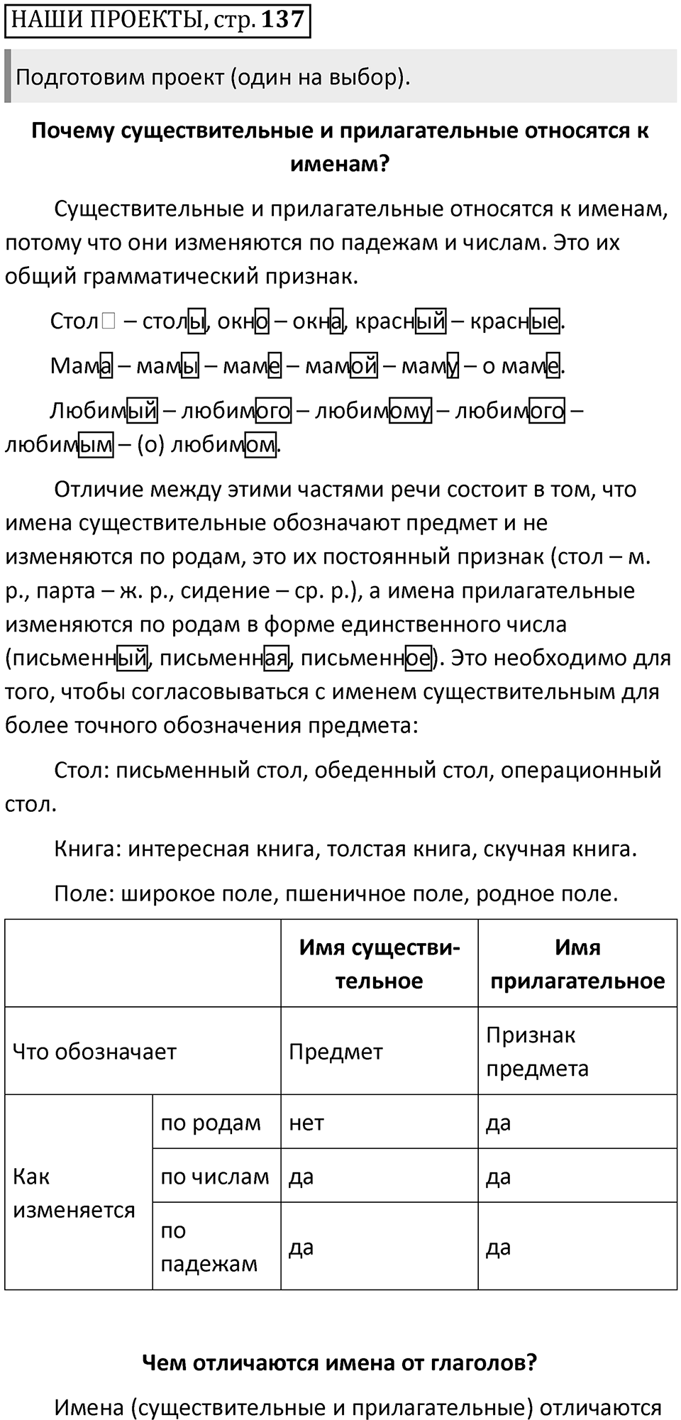 Страница 137, Наши проекты — решение 1