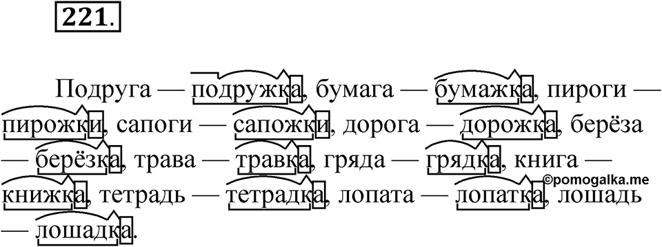 Упражнение 221 — решение 1