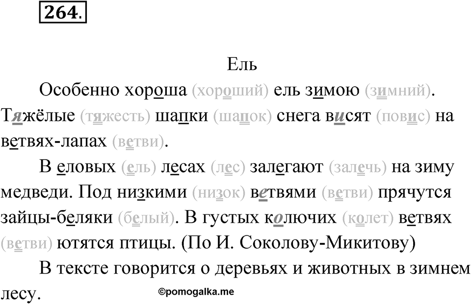 Упражнение 264 — решение 1