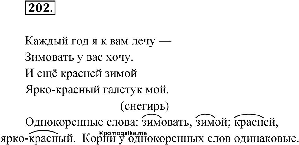Упражнение 202 — решение 1