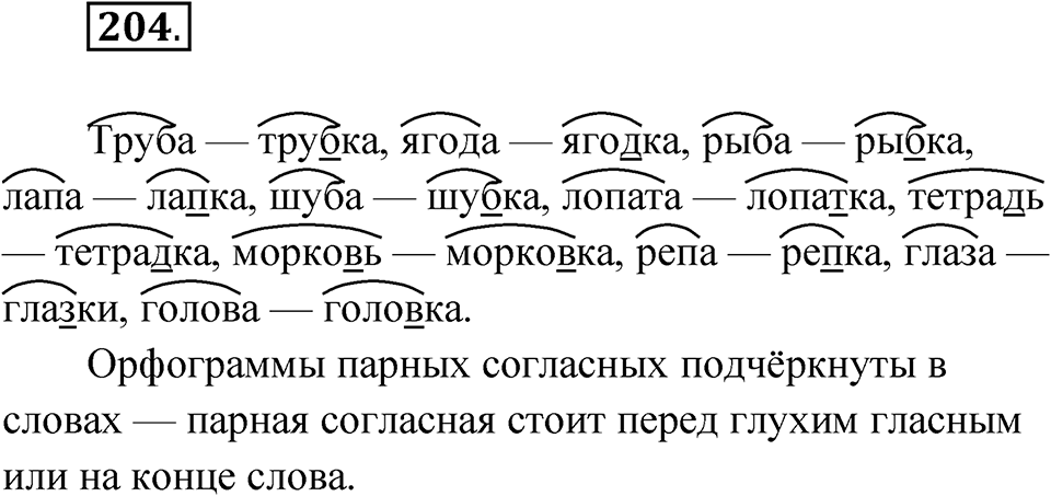 Упражнение 204 — решение 1