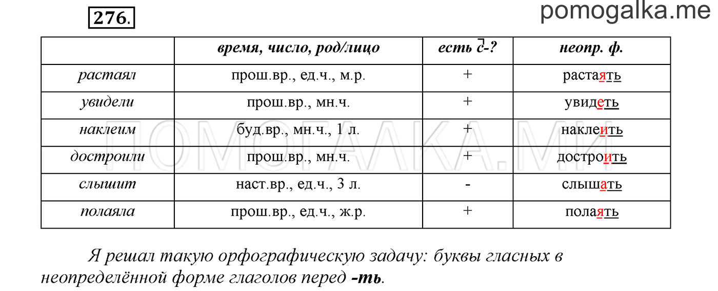 Упражнение №276 — решение 1
