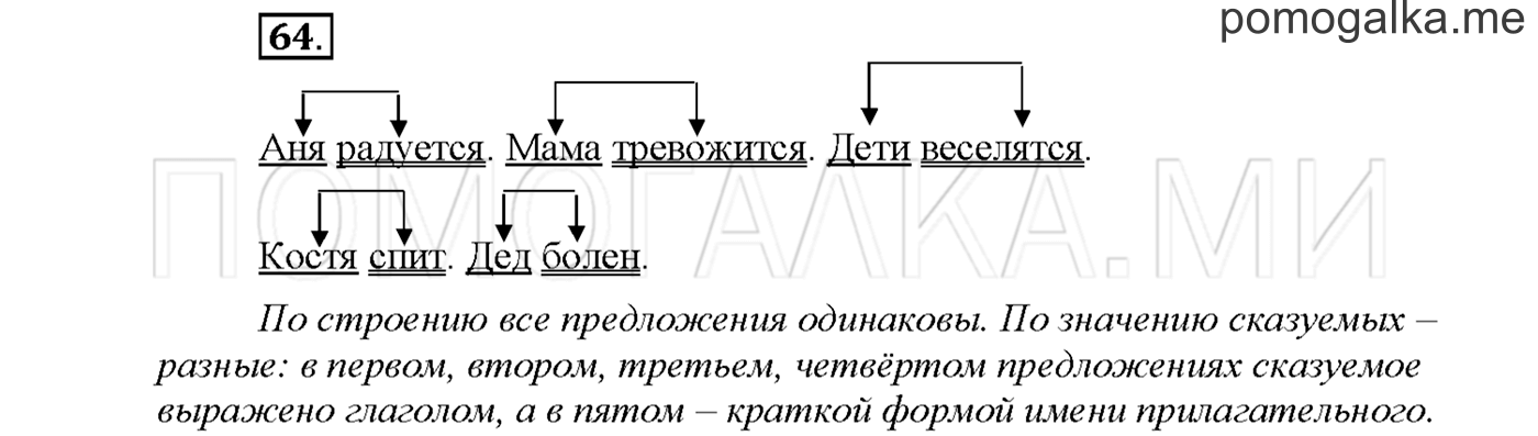 Упражнение №64 страница 108 — решение 1