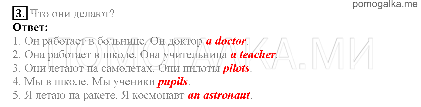 Часть 1. Страница 11-14. Lesson 3. Family. Задание №3 — решение 1