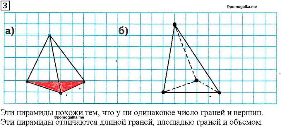 Часть 1. Страница 53. Рисуем многогранники. Номер №3 — решение 1
