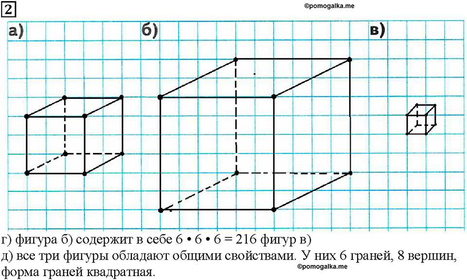 Часть 1. Страница 52. Рисуем многогранники. Номер №2 — решение 1