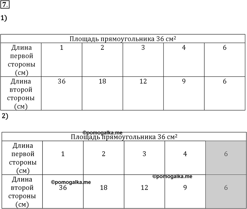 Часть 1. Нумерация. Величины. Номер 7 — решение 1