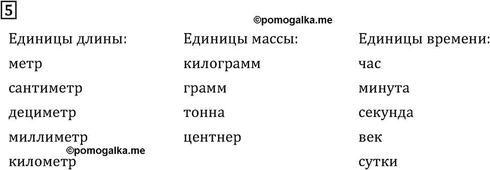 Часть 1. Что узнали. Чему научились. Номер №5 — решение 1
