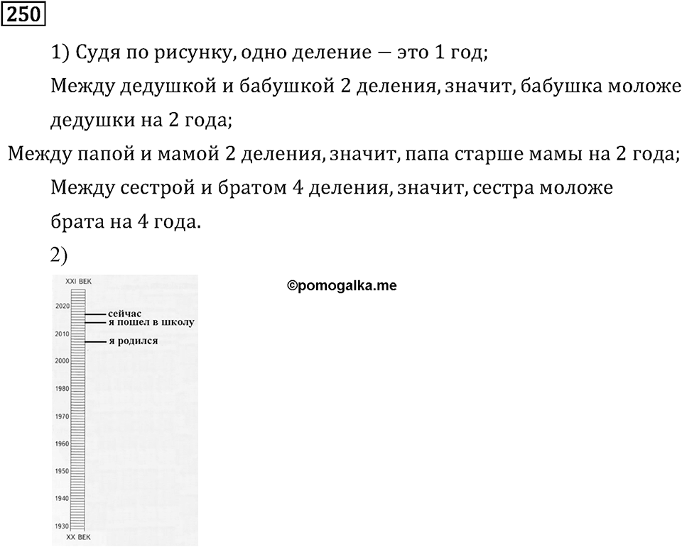 Часть 1. Единицы времени. Номер №250 — решение 1