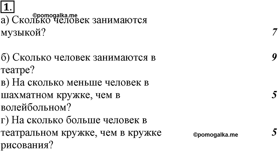 Вариант №1, Часть 3. Самостоятельная работа к урокам 10-11 номер №1 — решение 1