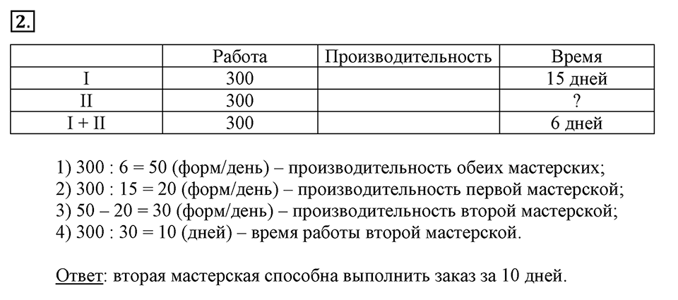 Вариант №2, Часть 1. Самостоятельная работа к урокам 15-16 номер №2 — решение 1