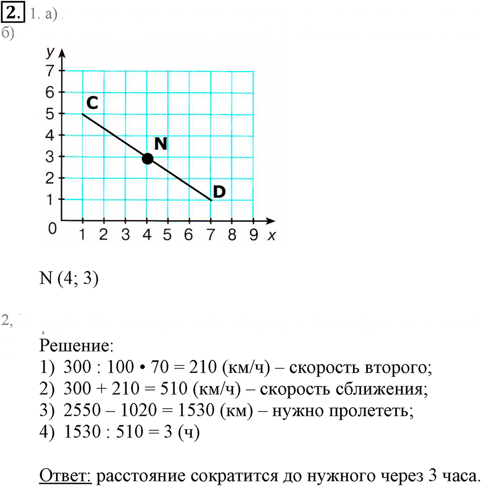 Часть 3. Построение точек по их координатам. Урок 20 номер №2 — решение 1
