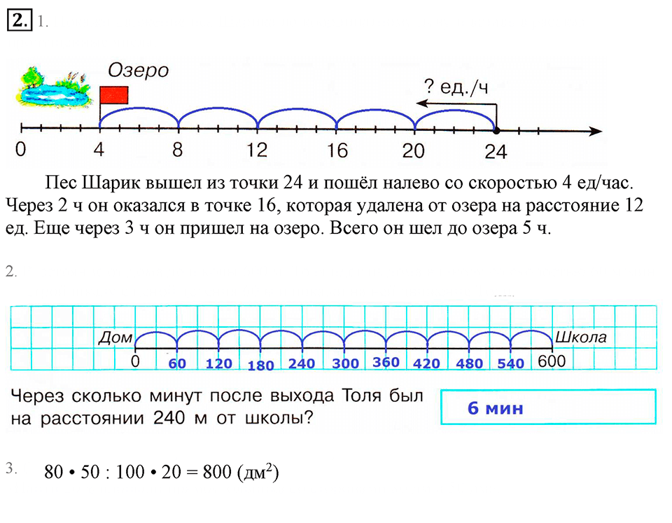 Часть 2. Движение по координатному лучу. Урок 30 номер №2 — решение 1
