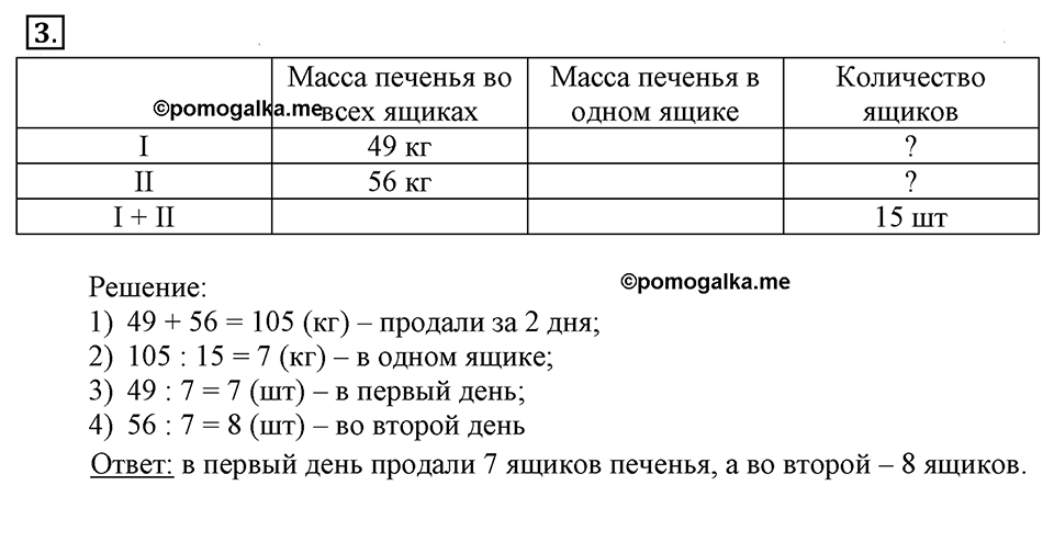Часть 1. Доли. Урок 29 номер №3 — решение 1