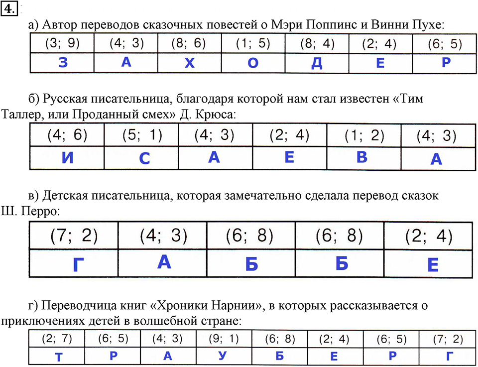 Часть 3. Координаты на плоскости. Урок 18 номер №4 — решение 1