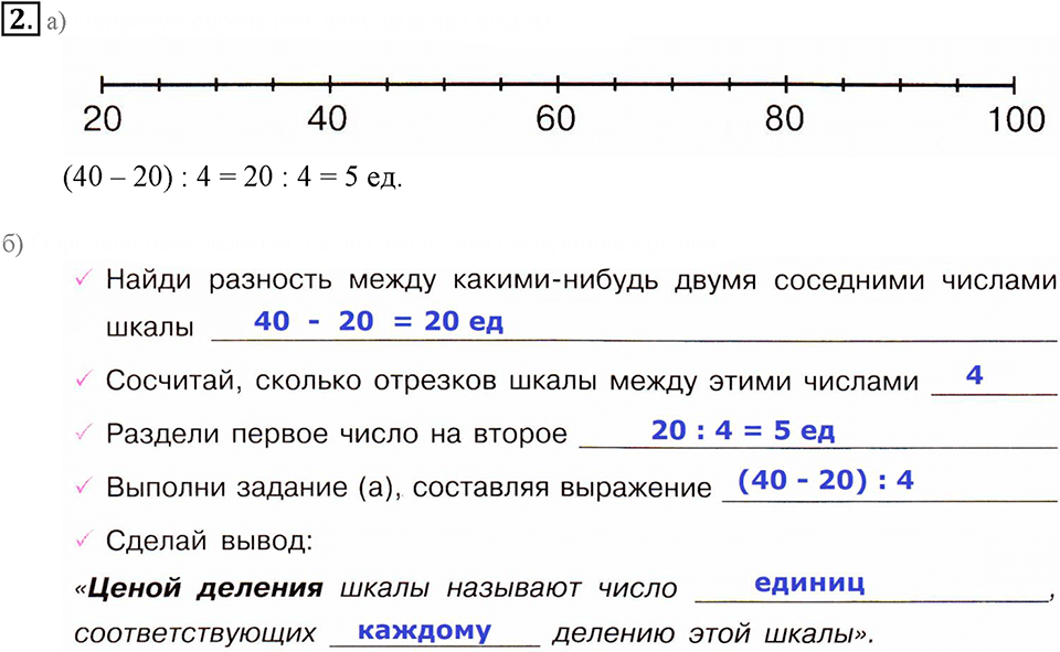 Часть 2. Шкалы. Урок 24 номер №2 — решение 1