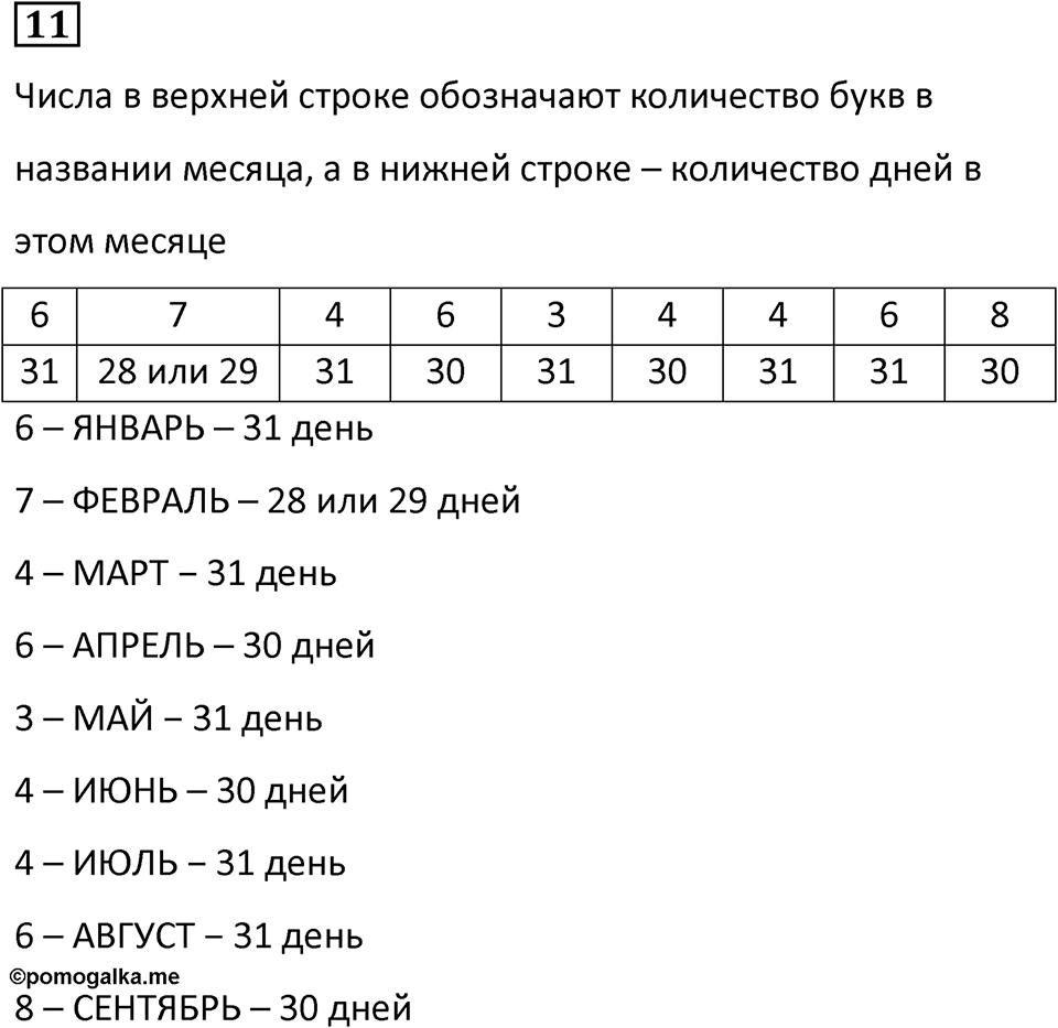Часть 1 урок 1 номер 11 — решение 1