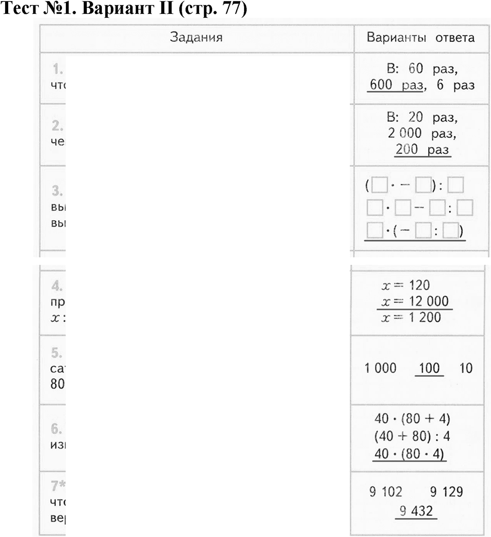 Деление на двузначное и трехзначное число. Страница 77 задача №1 — решение 1