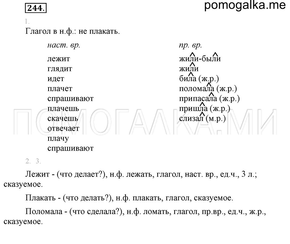 Упражнение №244 — решение 1