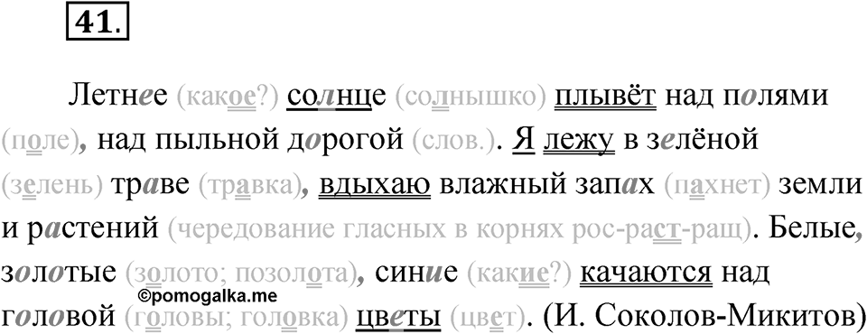 Упражнение №41 — решение 1