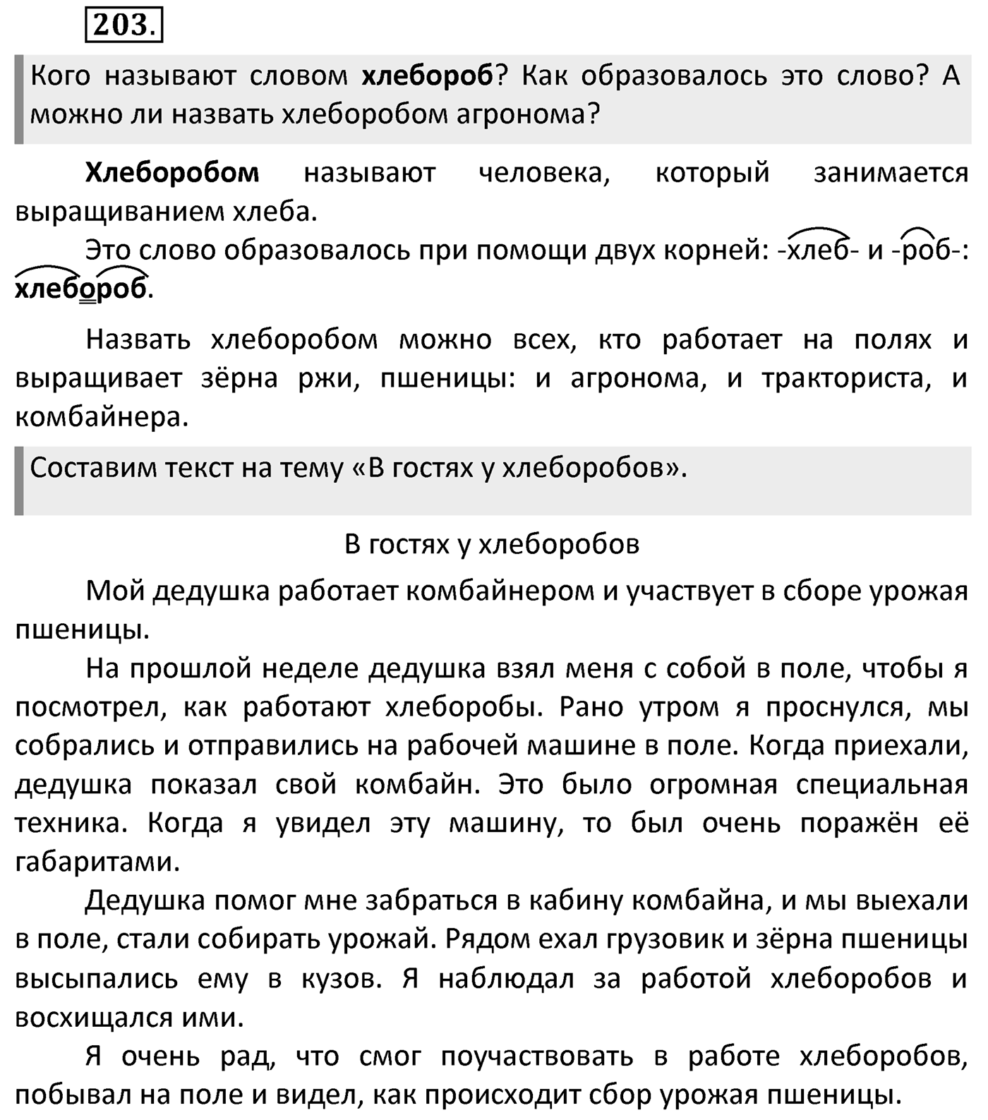 Упражнение 203 — решение 2