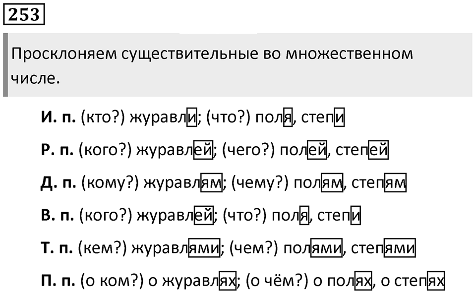 Упражнение 253 — решение 1