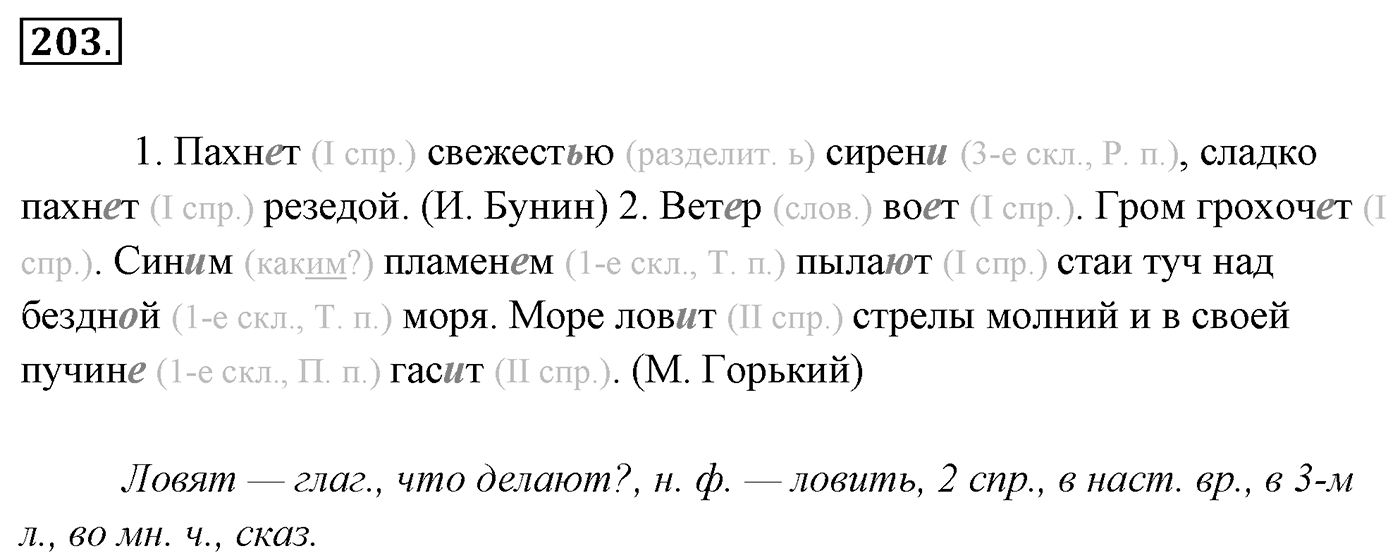 Упражнение 203 — решение 3