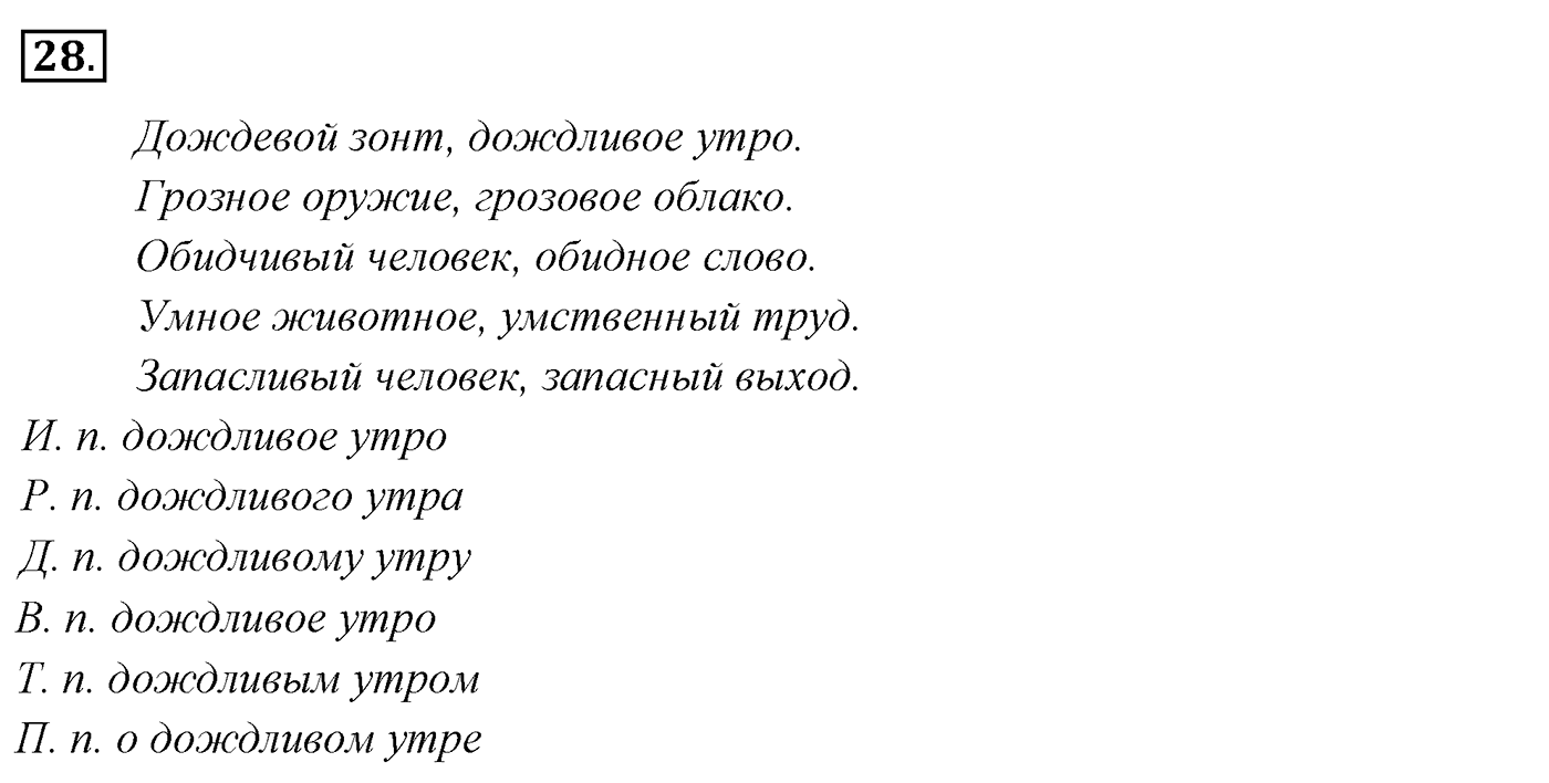Упражнение 28 — решение 3