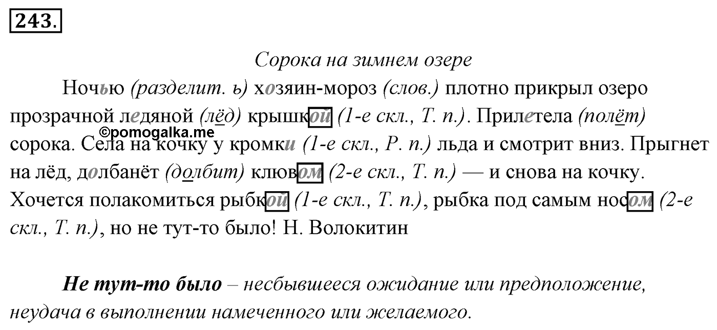 Упражнение 243 — решение 3