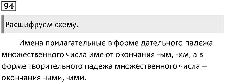 Упражнение 94 — решение 1