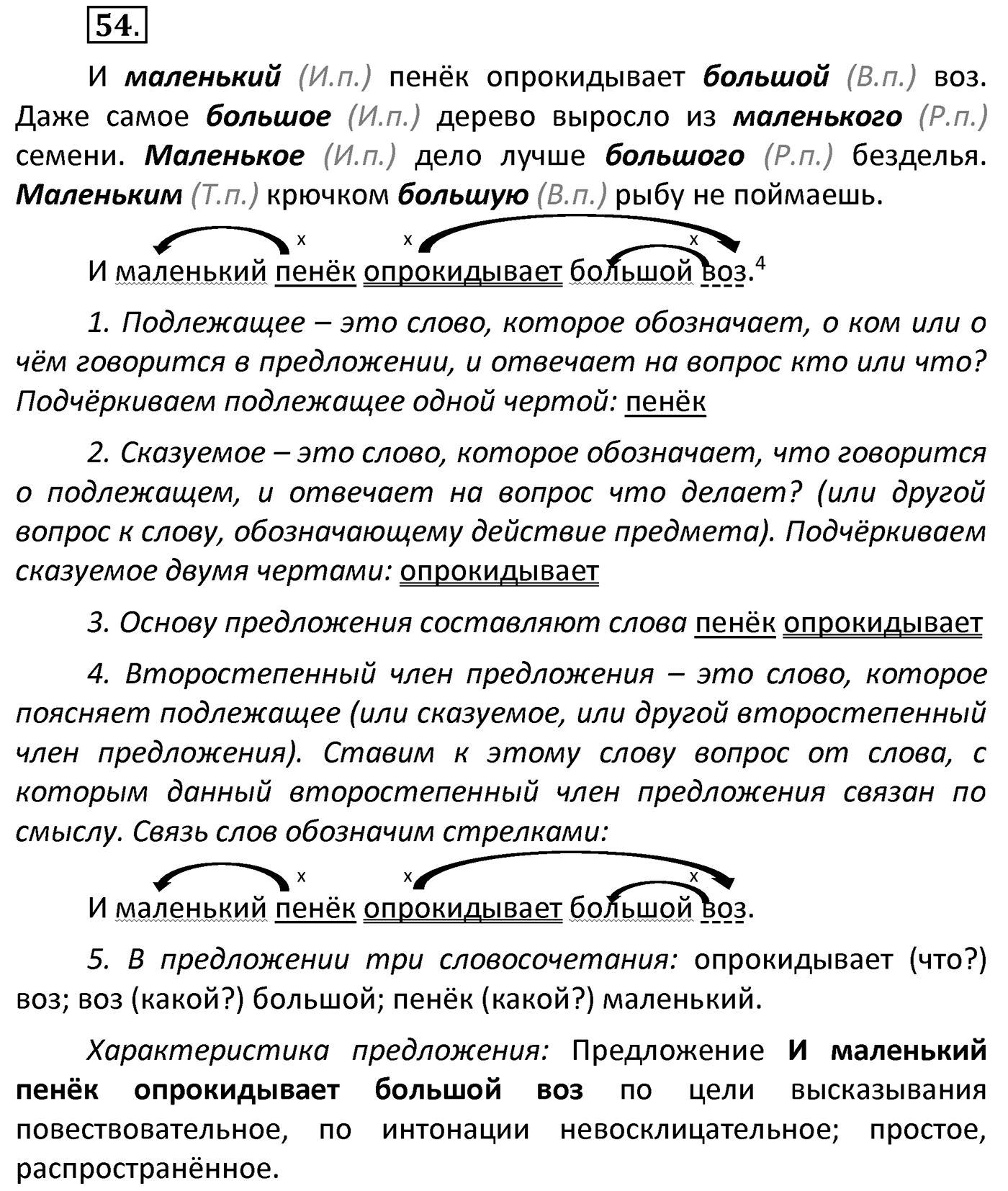 Упражнение 54 — решение 1