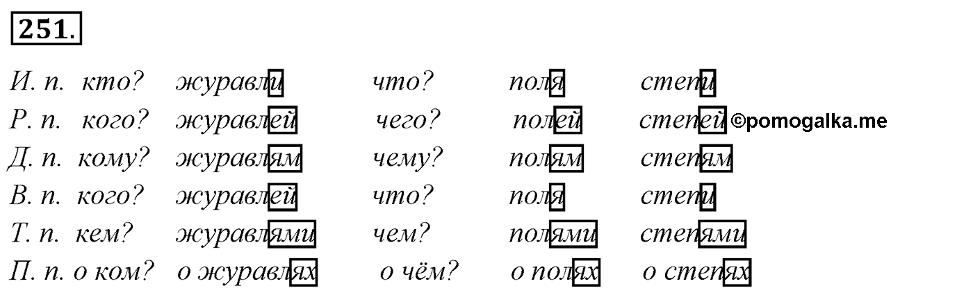 Упражнение 251 — решение 3