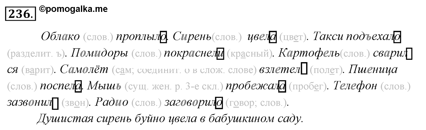 Упражнение 236 — решение 2