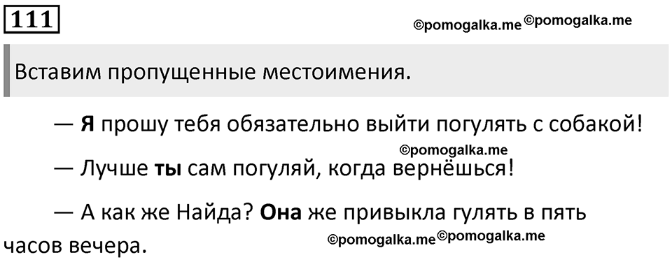 Упражнение №111 — решение 1