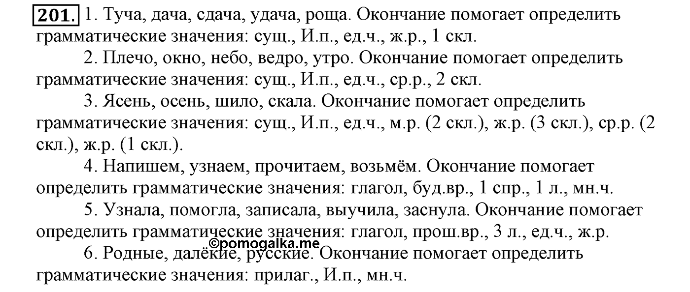 Упражнение №201 — решение 2