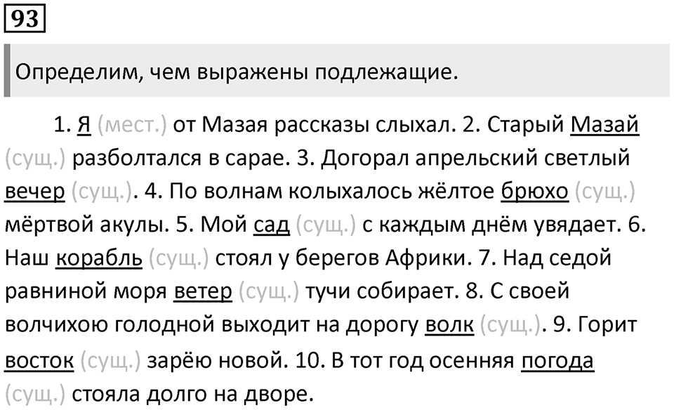 Упражнение №93 — решение 1