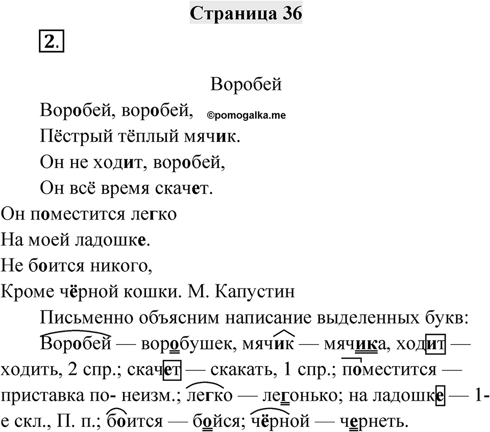 Страница 36 — решение 1