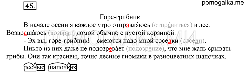 Упражнение №45 — решение 2