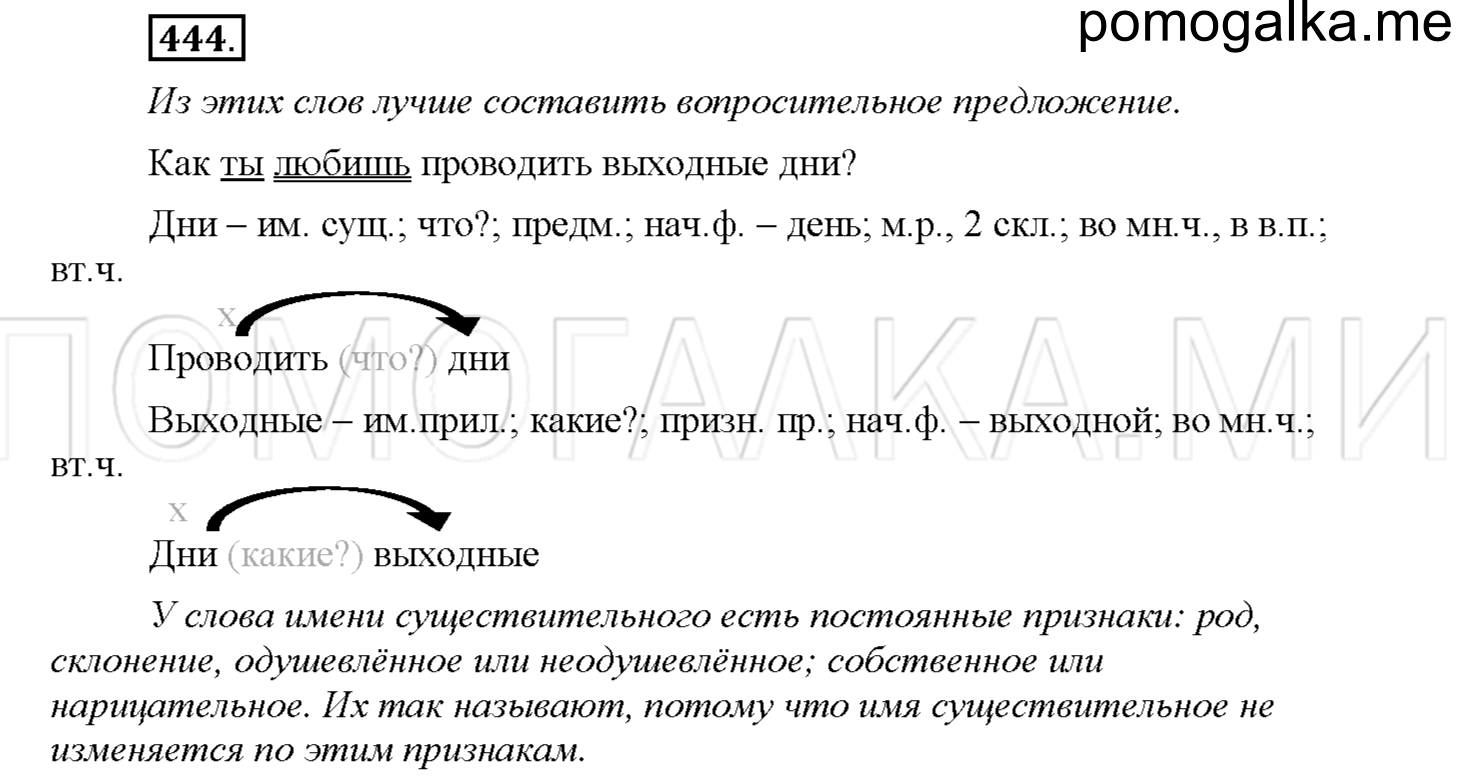 Упражнение №444 — решение 1
