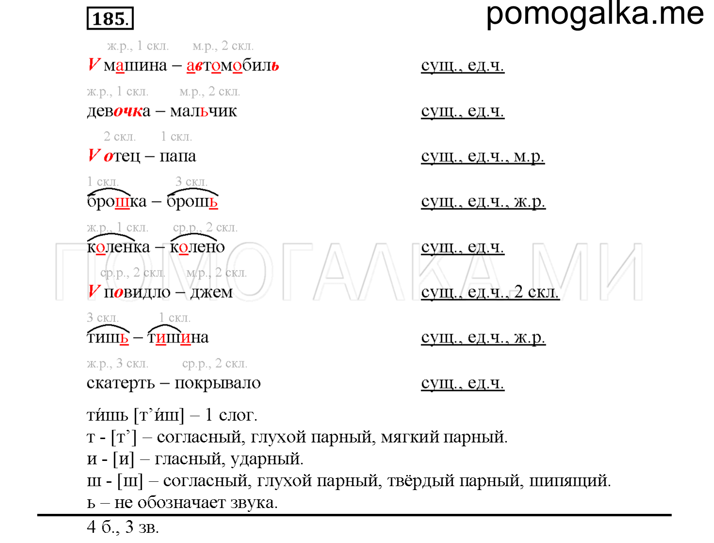 Упражнение №185 — решение 1
