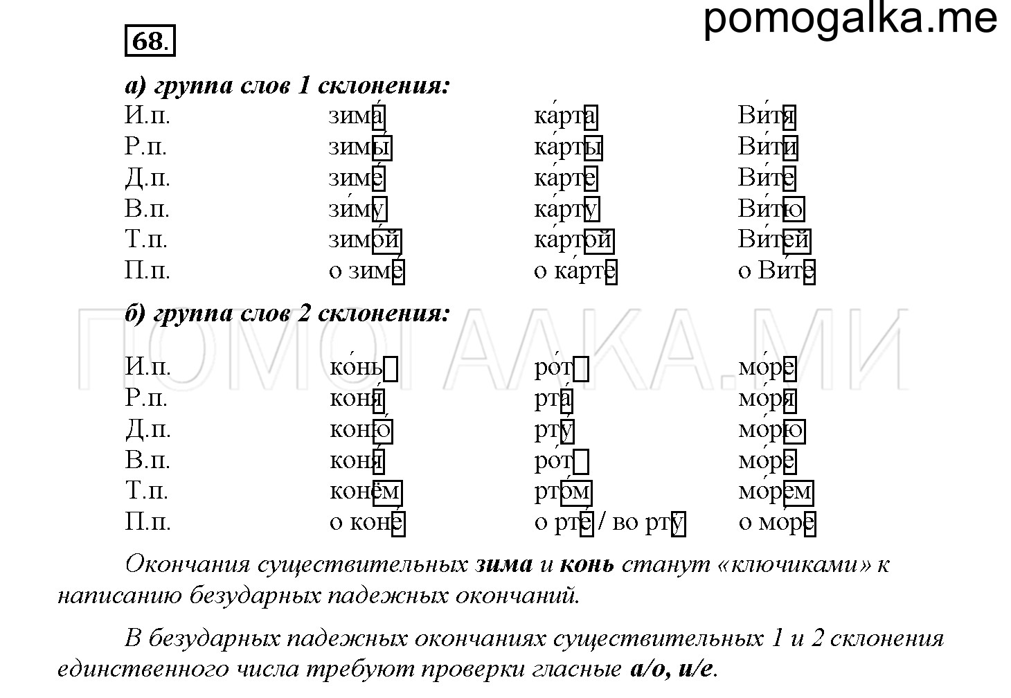 Упражнение №68 — решение 1