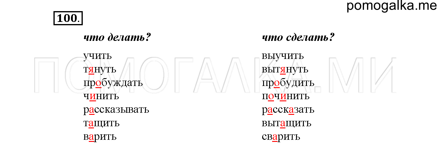 Упражнение №100 — решение 1