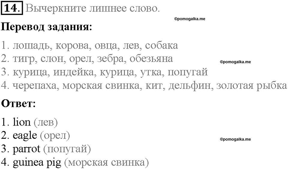 Unit 4. Family talks. Section 3. Задание №14 — решение 1