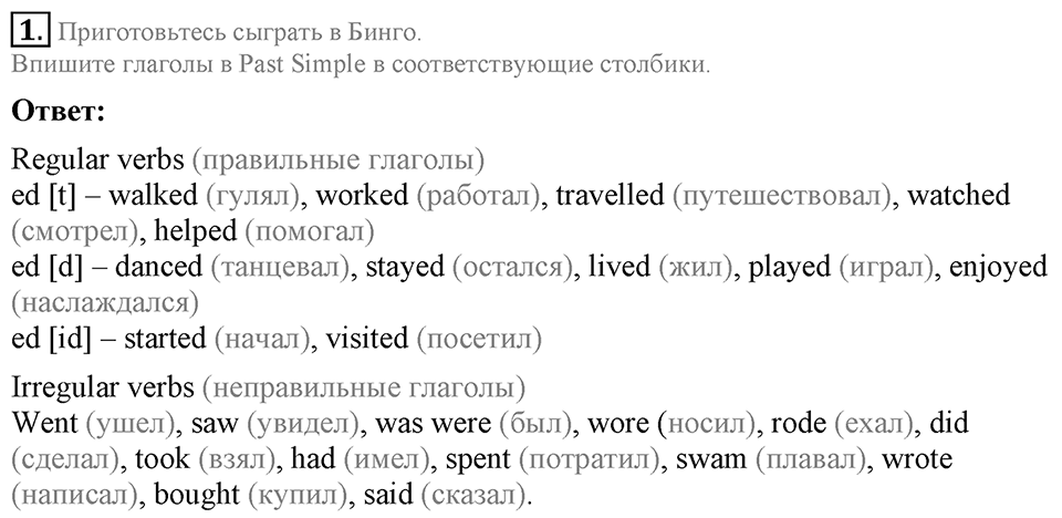 Unit 1. Let's make friends!. Lesson 2 задание №1 — решение 1