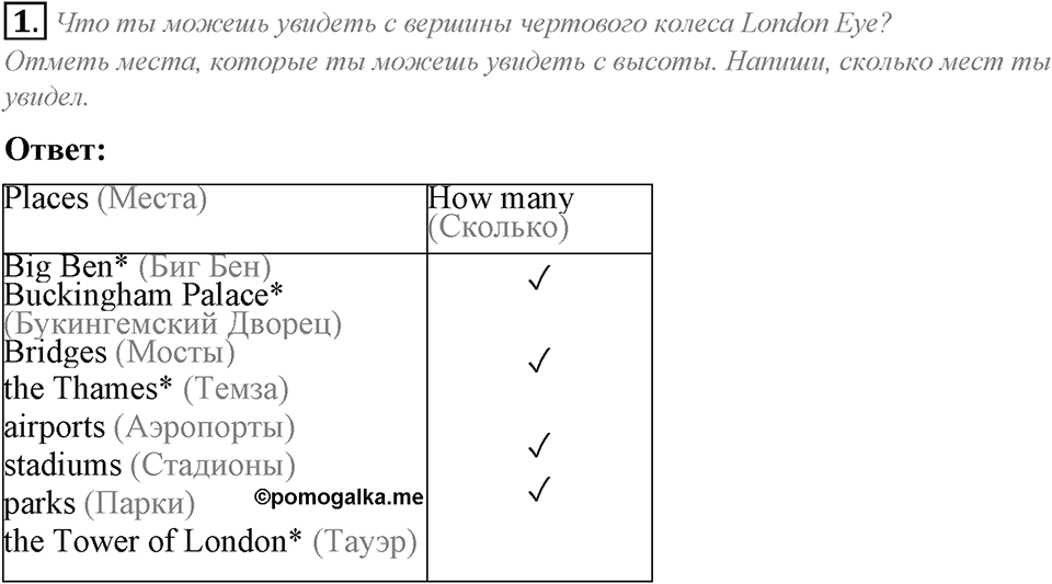 Unit 8. My best impressions. Lesson 2 задание №1 — решение 1