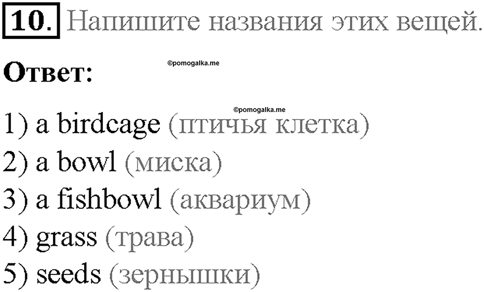 Unit 4. After School. Страница 9-13. Step 2. Задание №10 — решение 1