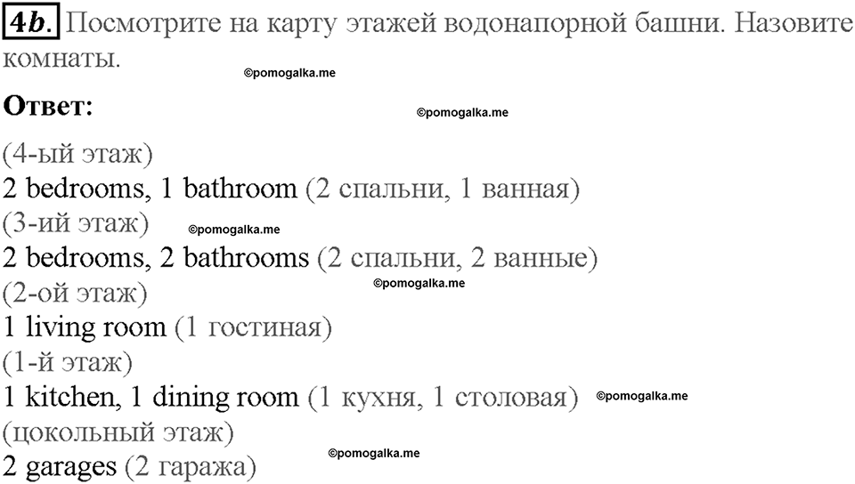 Module 3. Страница 29. 3a. At home. Задание №4b — решение 1