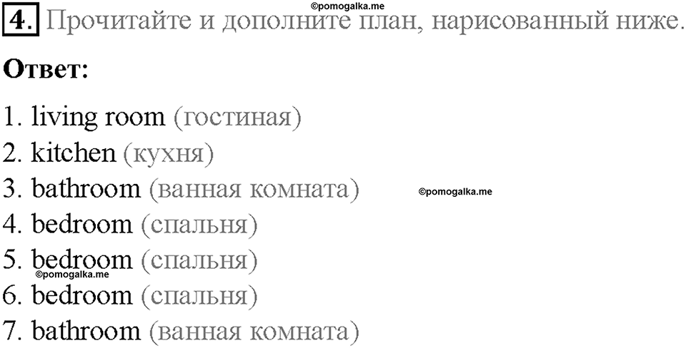 Module 3. My home, my castle. Страница 51. 3d. Culture Corner. A typical English house. Задание №4 — решение 1