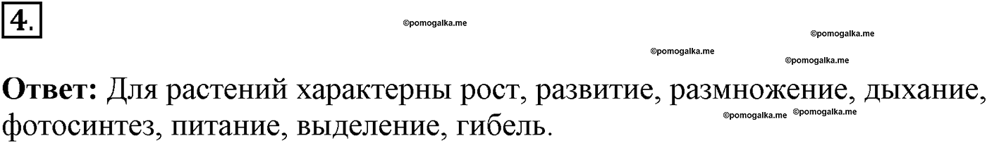 Глава 2. Многообразие организмов. Урок 19. Характеристика царства Растения. Страницы 57-59. Вопрос №4 — решение 1